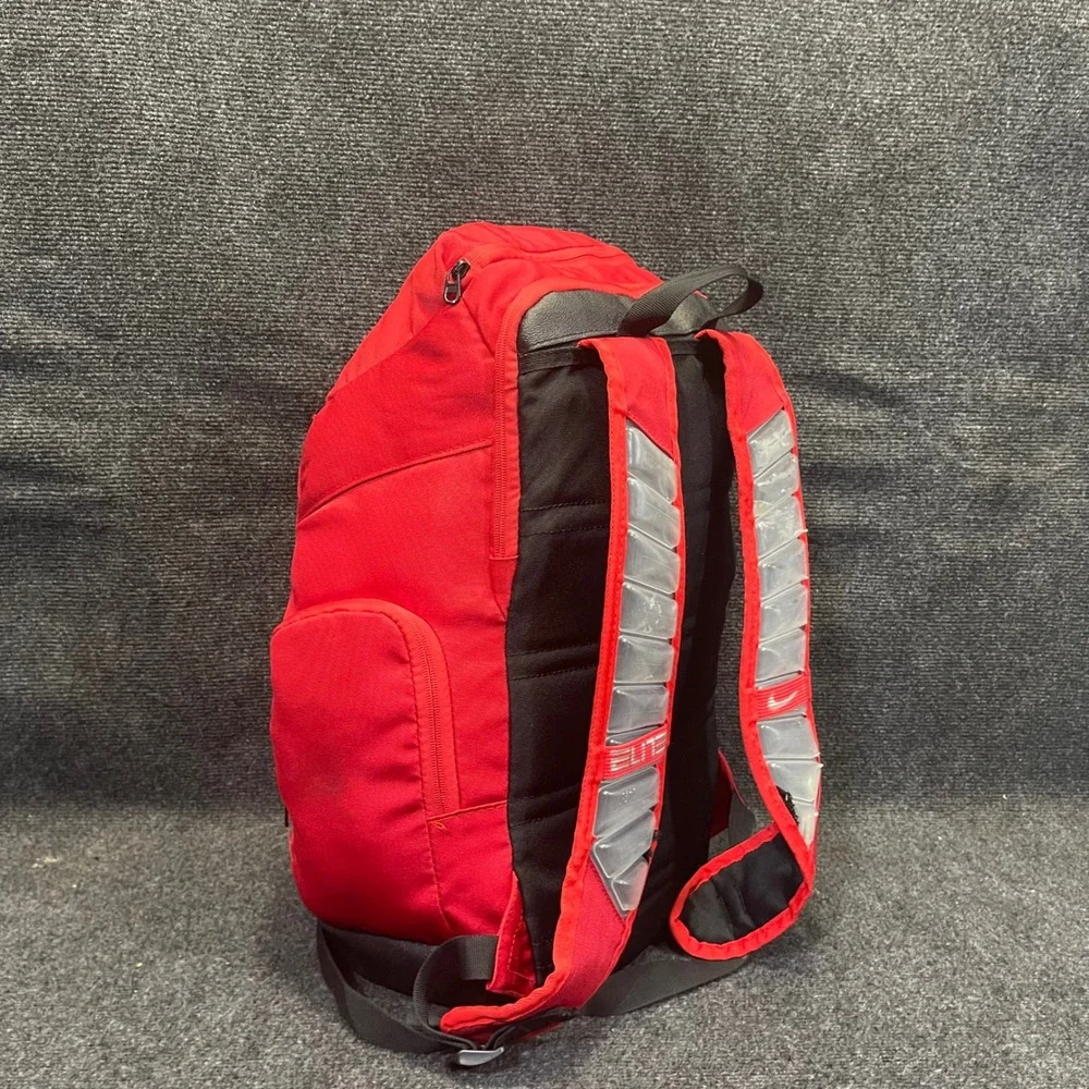 Nike Hoops BA6164-658 Elite Pro Basketball 32L Red/Black Max Air Straps Backpack